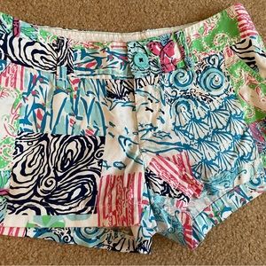 Lilly Pulitzer Walsh shorts size 0 VGUC